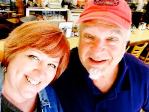 Two award winning writers at the local diner. 